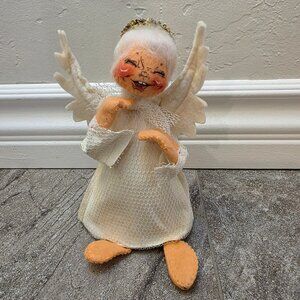 Vintage Annalee Paper Cone Angel anna lee tree topper